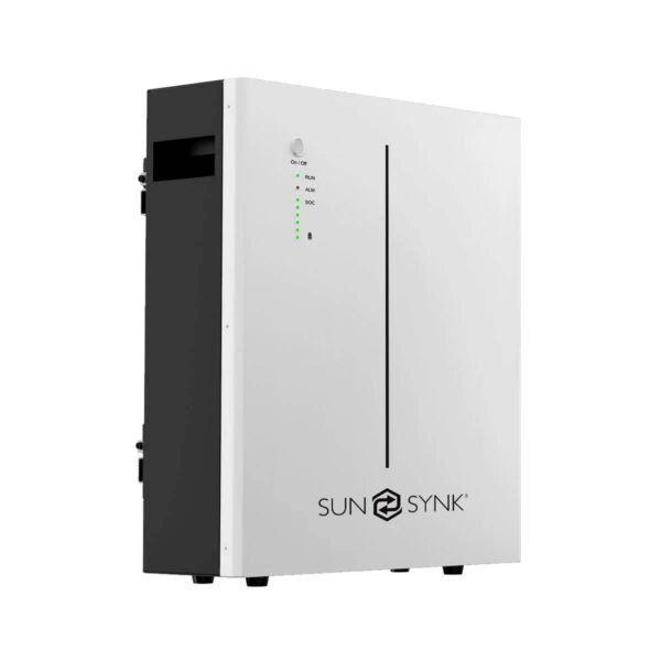 sunsynk lithium ion lfp battery 5.32kwh wall mount